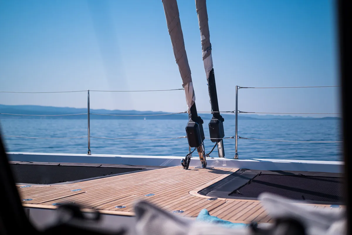 Vulpino, a Sunreef 60 catamaran at Kaštela, Croatia