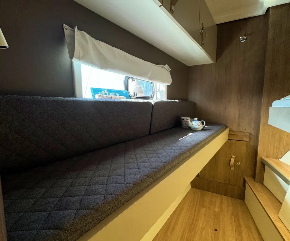 Cabin on Compass, a Bali Catspace catamaran at Pirovac, Croatia