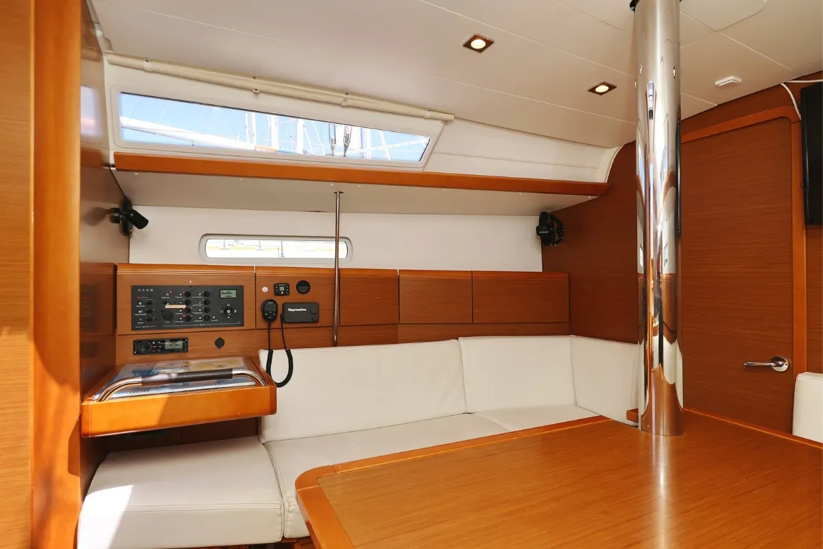 Eol, a Jeanneau Sun Odyssey 389 sailboat at Biograd na Moru, Croatia