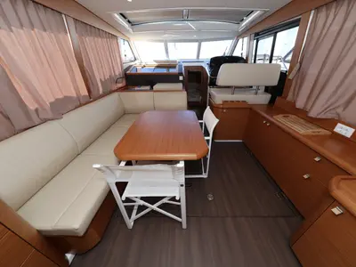 Salon of Lady Elma, a Greenline 40 motor yacht at Grad Biograd na Moru, Croatia