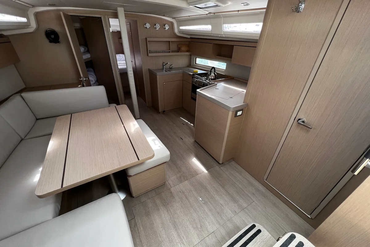 Galley of Elizabeth, a Beneteau Oceanis 40.1 sailboat at Općina Sukošan, Croatia