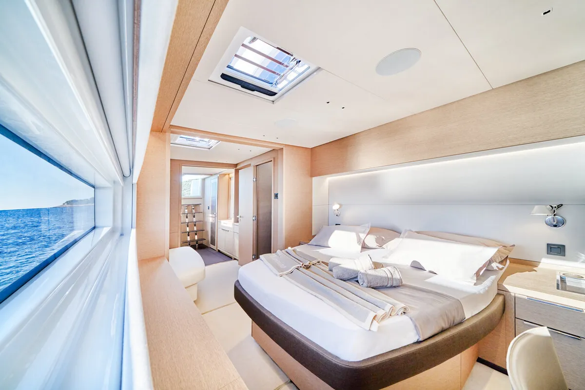 Cabin on Amada Mia - CREWED, a Lagoon Sixty 5 catamaran at Split, Croatia