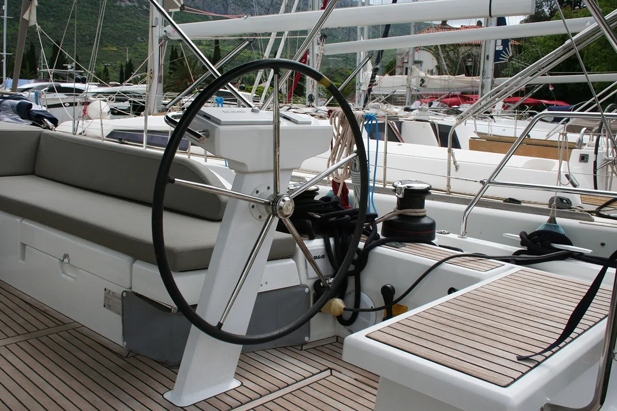Amallo, a Beneteau Oceanis 51.1 sailboat at Dubrovnik, Croatia