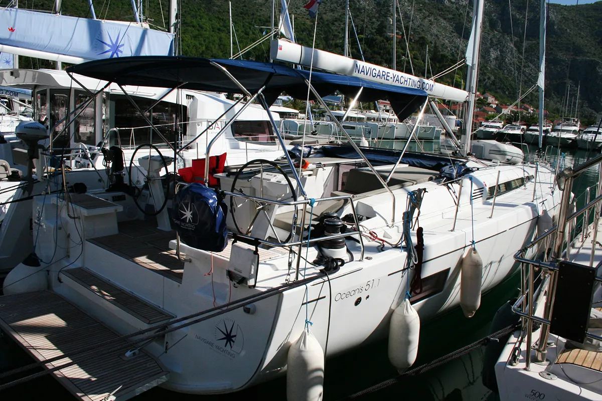 Amallo, a Beneteau Oceanis 51.1 sailboat at Dubrovnik, Croatia