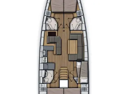 Amallo, a Beneteau Oceanis 51.1 sailboat at Dubrovnik, Croatia