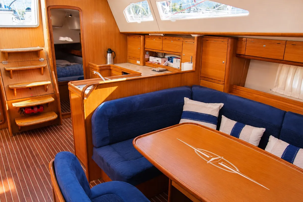 Astra, a Bavaria Vision 50 sailboat at Airport Marina, Montenegro