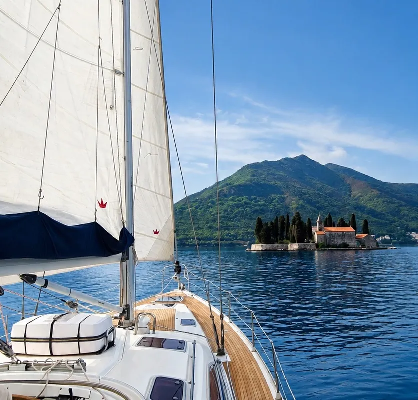 Astra, a Bavaria Vision 50 sailboat at Airport Marina, Montenegro