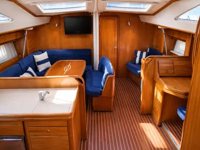 Astra, a Bavaria Vision 50 sailboat at Airport Marina, Montenegro