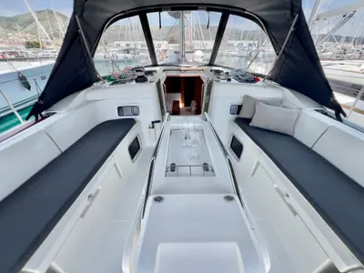 Cabin on Elena, a Jeanneau Sun Odyssey 479 sailboat at Seget Donji, Croatia