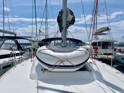 Galley of Elena, a Jeanneau Sun Odyssey 479 sailboat at Seget Donji, Croatia
