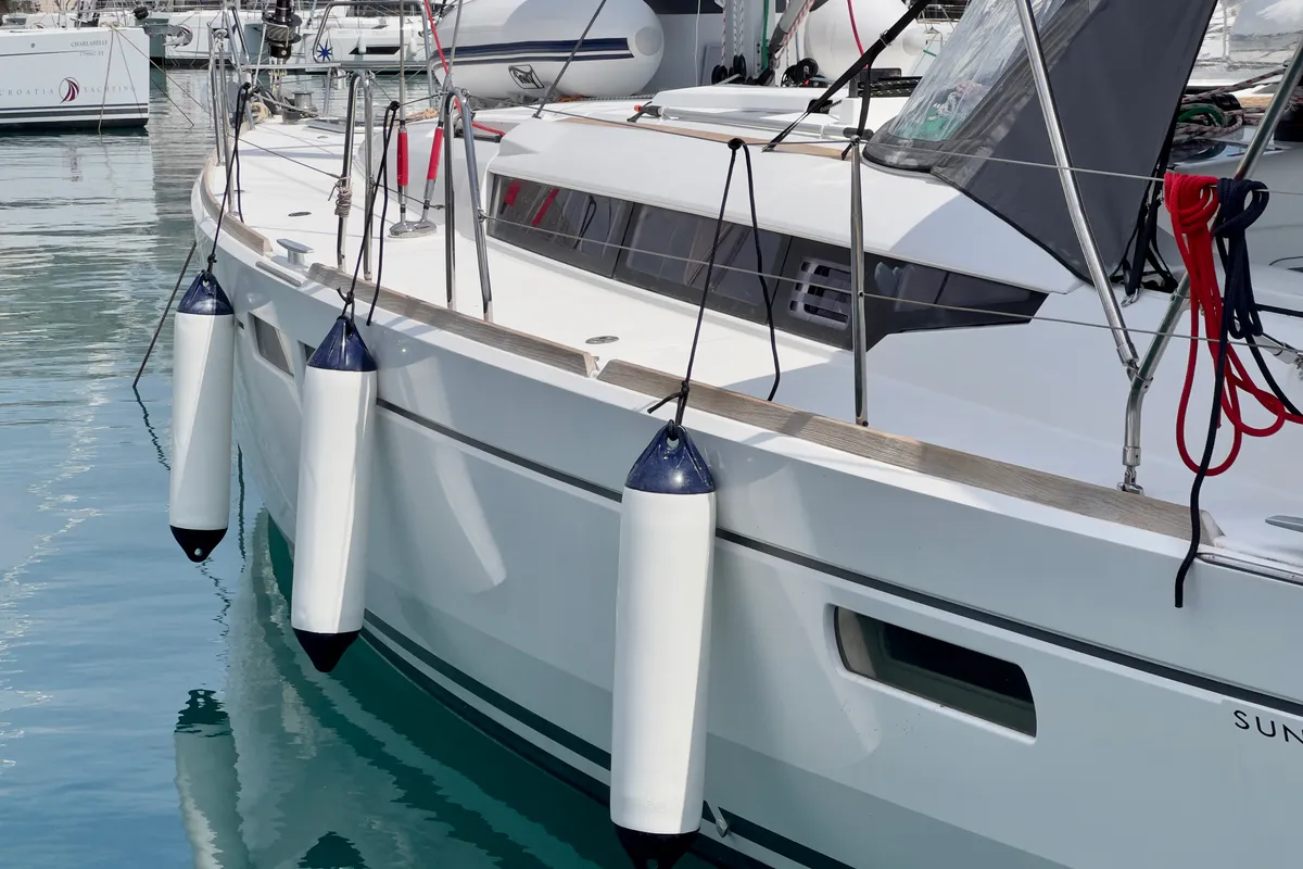 Elena, a Jeanneau Sun Odyssey 479 sailboat at Seget Donji, Croatia