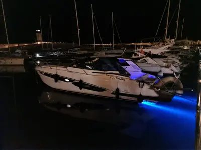 Vador, a Rio Yachts Parana 38 motorboat at Grad Šibenik, Croatia