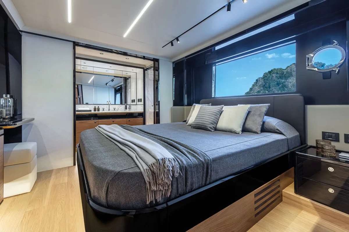 Cabin on Knitewear.Club 3, a Absolute Yachts Navetta 64 motor yacht at Općina Sukošan, Croatia