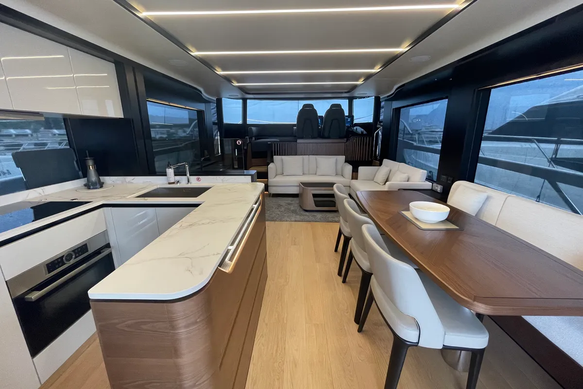 Cabin on Knitewear.Club 3, a Absolute Yachts Navetta 64 motor yacht at Općina Sukošan, Croatia