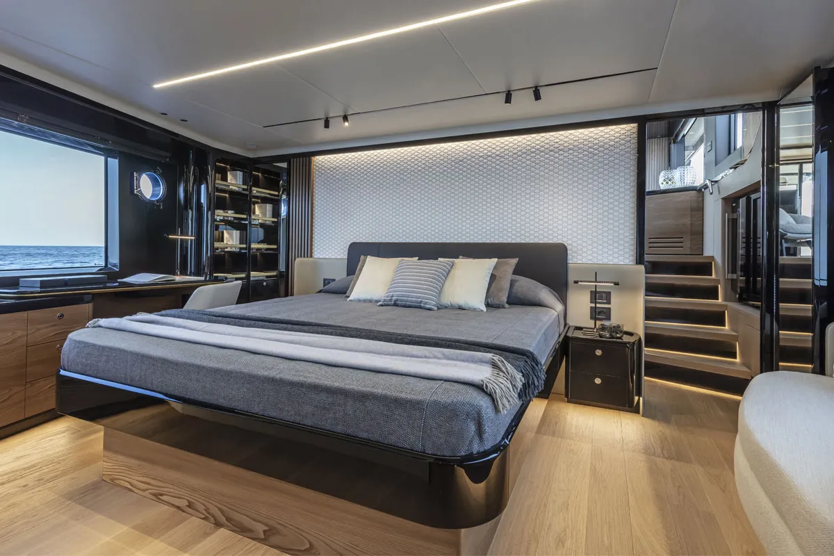 Cabin on Knitewear.Club 3, a Absolute Yachts Navetta 64 motor yacht at Općina Sukošan, Croatia