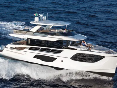 Galley of Knitewear.Club 3, a Absolute Yachts Navetta 64 motor yacht at Općina Sukošan, Croatia