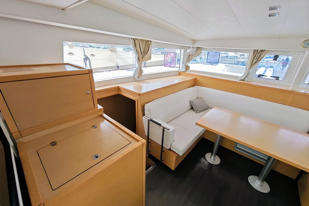Salon of Diego, a Lagoon 400 S2 catamaran at Općina Sukošan, Croatia