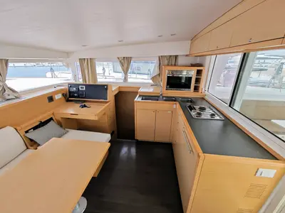 Galley of Diego, a Lagoon 400 S2 catamaran at Općina Sukošan, Croatia