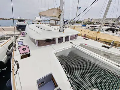 Deck of Diego, a Lagoon 400 S2 catamaran at Općina Sukošan, Croatia