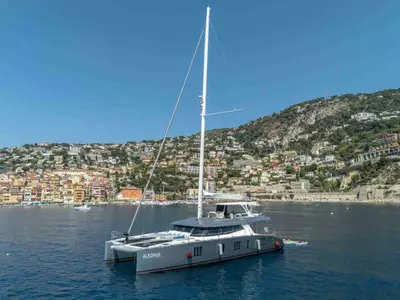Alkimia, a Sunreef 74 catamaran at Milazzo, Italy