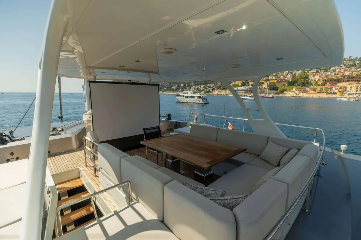 Alkimia, a Sunreef 74 catamaran at Milazzo, Italy