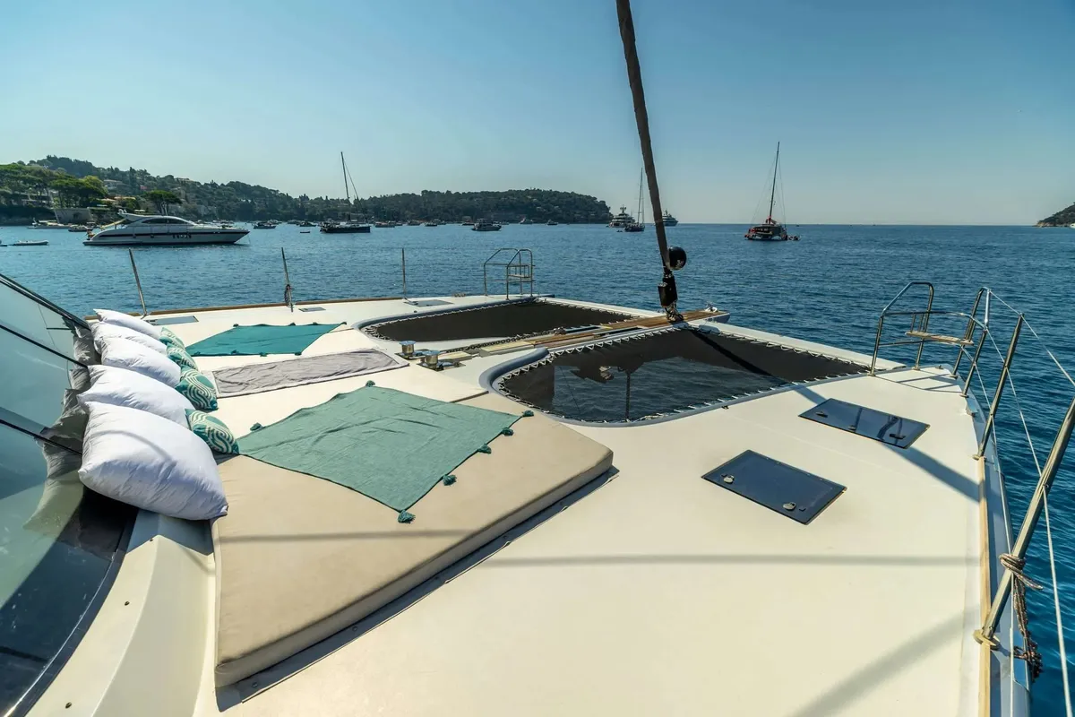 Alkimia, a Sunreef 74 catamaran at Milazzo, Italy
