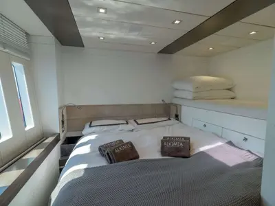 Alkimia, a Sunreef 74 catamaran at Milazzo, Italy