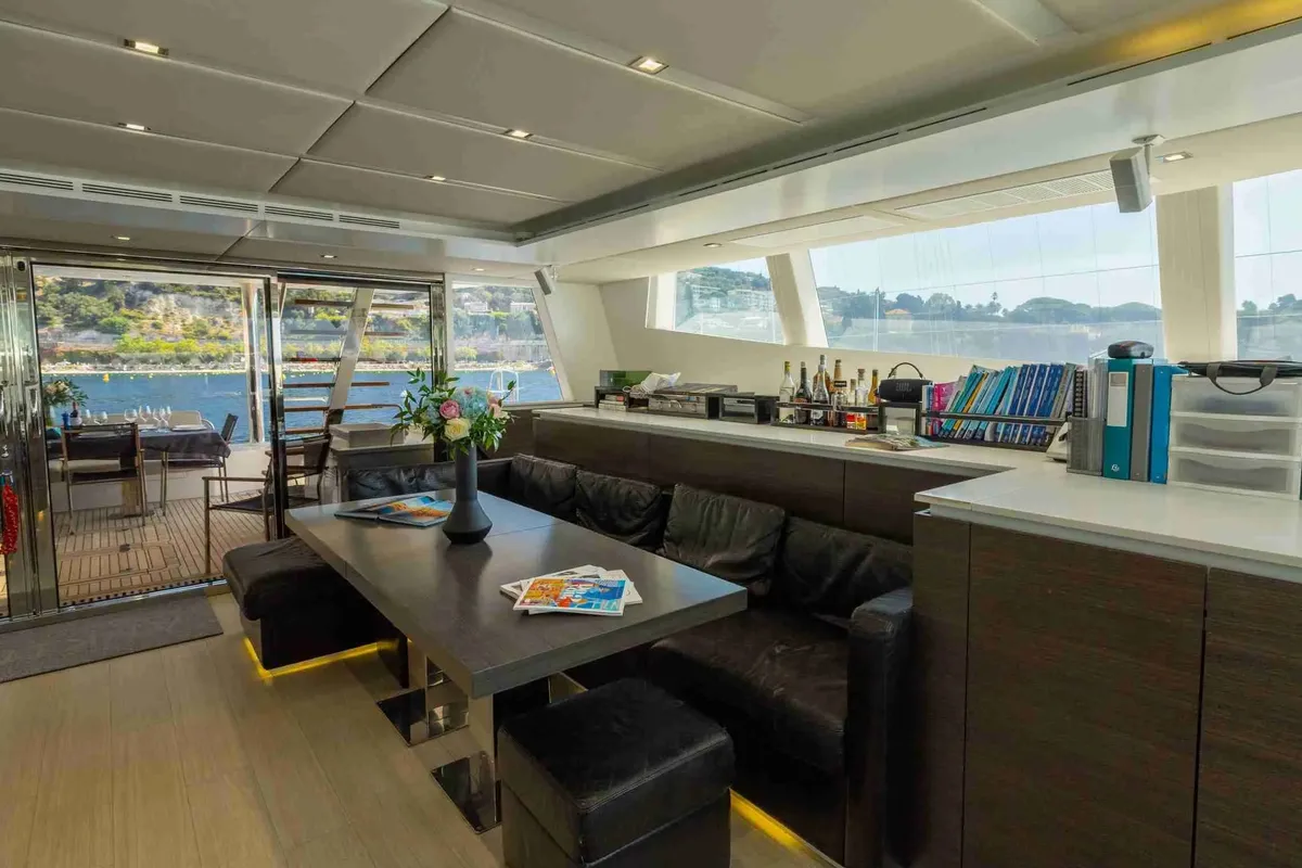 Alkimia, a Sunreef 74 catamaran at Milazzo, Italy