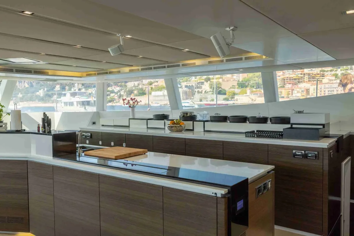 Alkimia, a Sunreef 74 catamaran at Milazzo, Italy