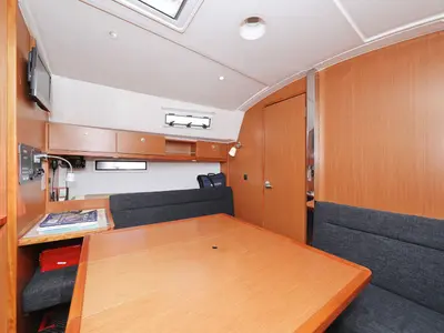 Salon of Petra M, a Bavaria 36 Cruiser sailboat at Zadar, Croatia