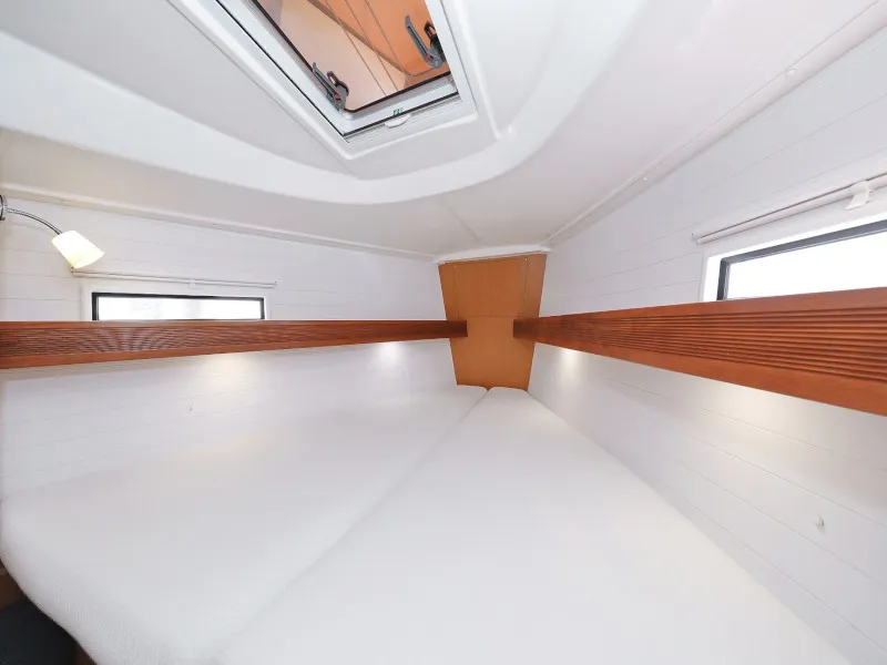Cabin on Petra M, a Bavaria 36 Cruiser sailboat at Zadar, Croatia