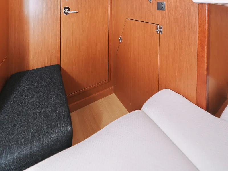 Cabin on Petra M, a Bavaria 36 Cruiser sailboat at Zadar, Croatia