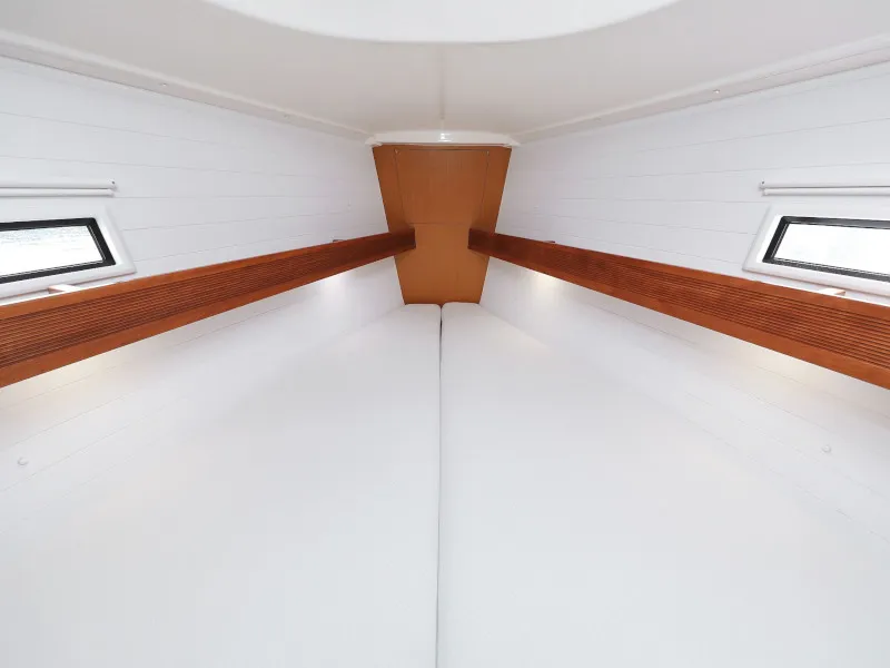 Cabin on Petra M, a Bavaria 36 Cruiser sailboat at Zadar, Croatia
