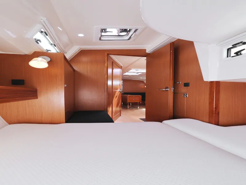 Cabin on Petra M, a Bavaria 36 Cruiser sailboat at Zadar, Croatia