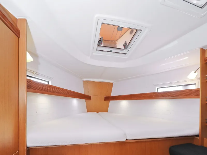 Cabin on Petra M, a Bavaria 36 Cruiser sailboat at Zadar, Croatia