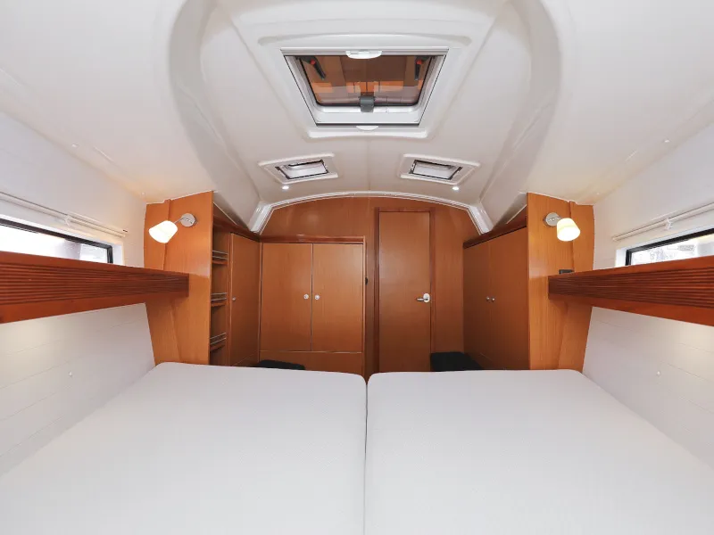 Cabin on Petra M, a Bavaria 36 Cruiser sailboat at Zadar, Croatia