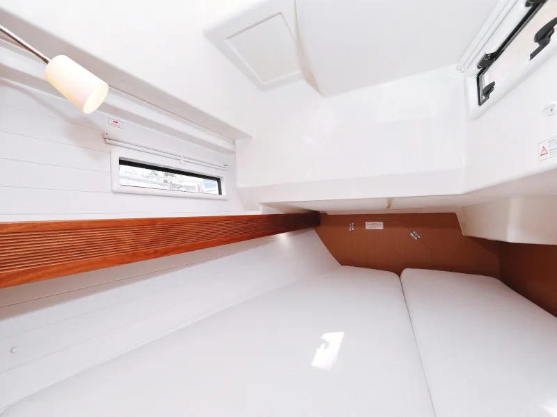 Cabin on Petra M, a Bavaria 36 Cruiser sailboat at Zadar, Croatia