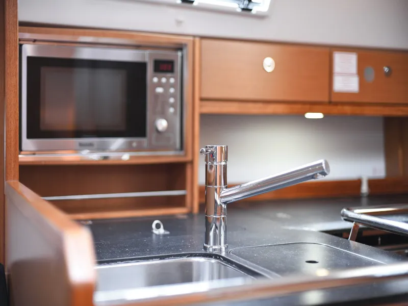 Galley of Petra M, a Bavaria 36 Cruiser sailboat at Zadar, Croatia