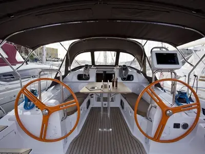 Fides, a Elan Impression 40 sailboat at Biograd na Moru, Croatia