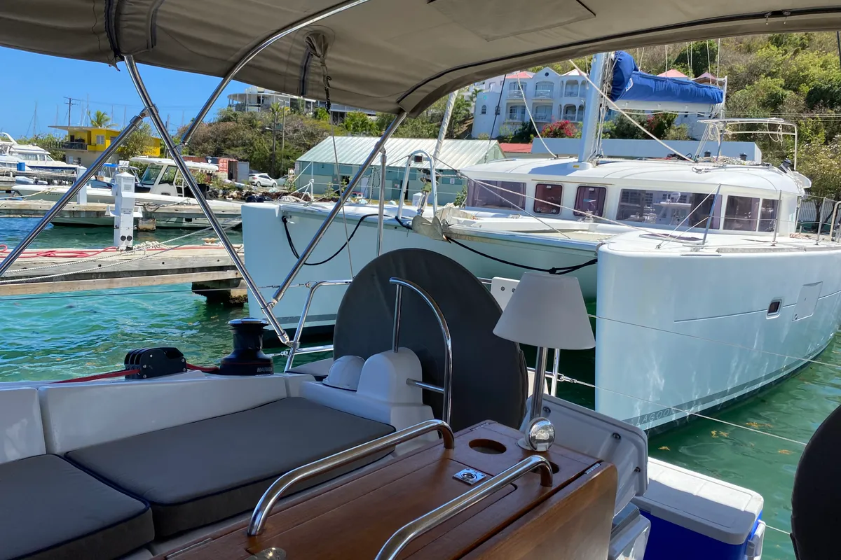 Salon of Descanso, a Jeanneau Sun Odyssey 41DS sailboat at Road Town, British Virgin Islands