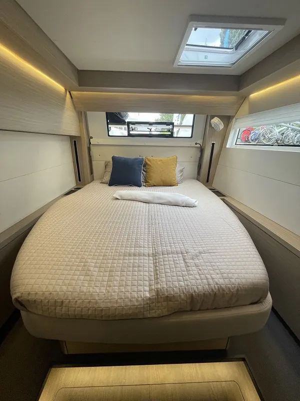Cabin on Aegeus, a Lagoon 51 - 6 cab. catamaran at Piraeus, Greece