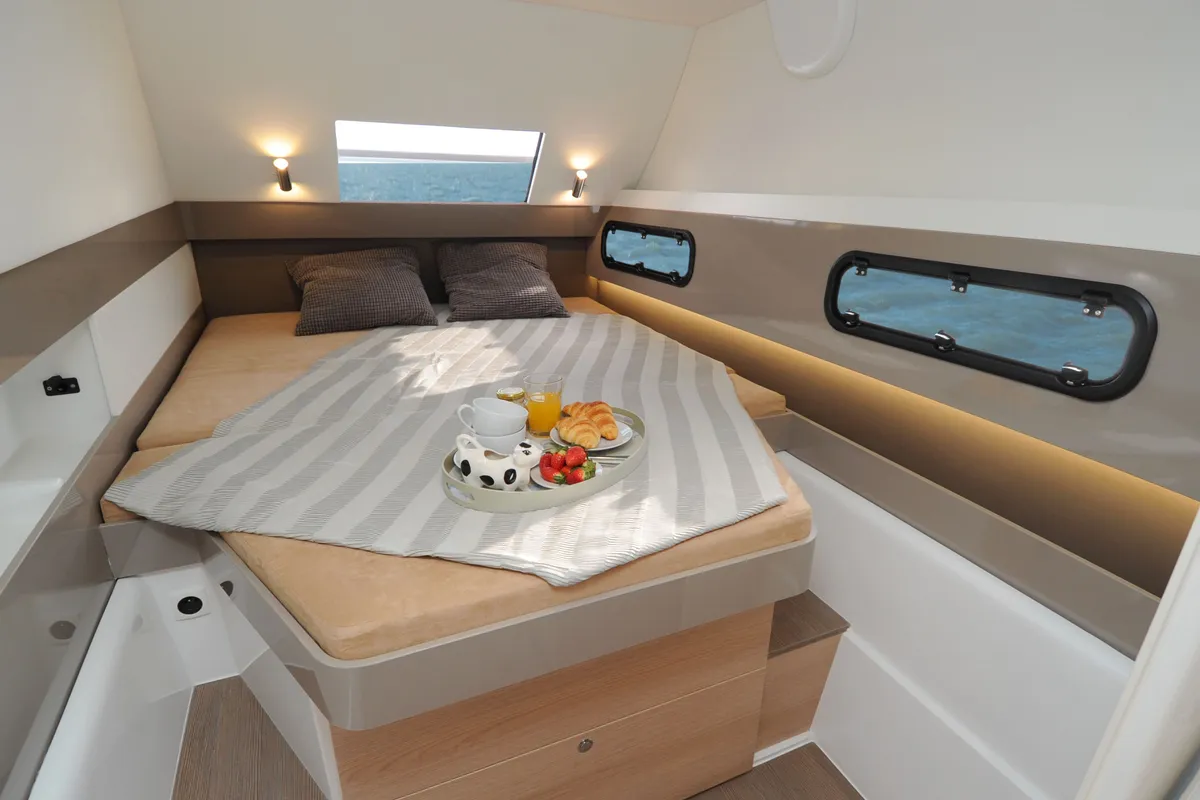 Cabin on Summertime, a Bali 4.1 catamaran at Procida, Italy