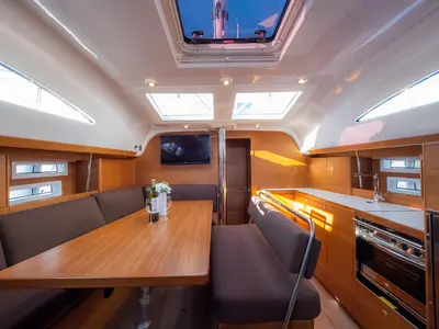 Salon of Josephine, a Elan Impression 45.1 sailboat at Grad Biograd na Moru, Croatia