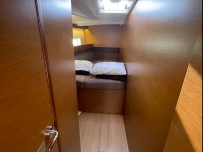 Cabin on AF-SO490, a Jeanneau Sun Odyssey 490 sailboat at Athens, Greece