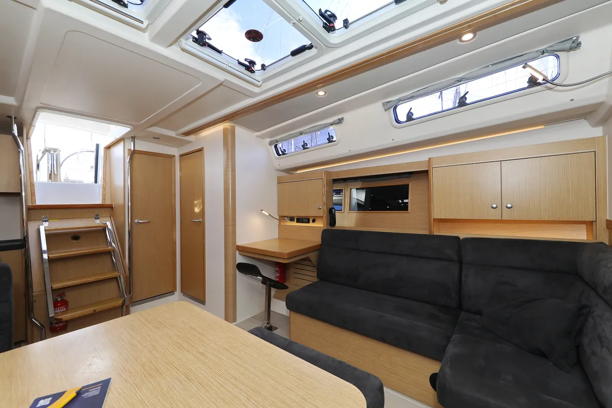 Salon of Tine, a Hanse 455 sailboat at Grad Biograd na Moru, Croatia