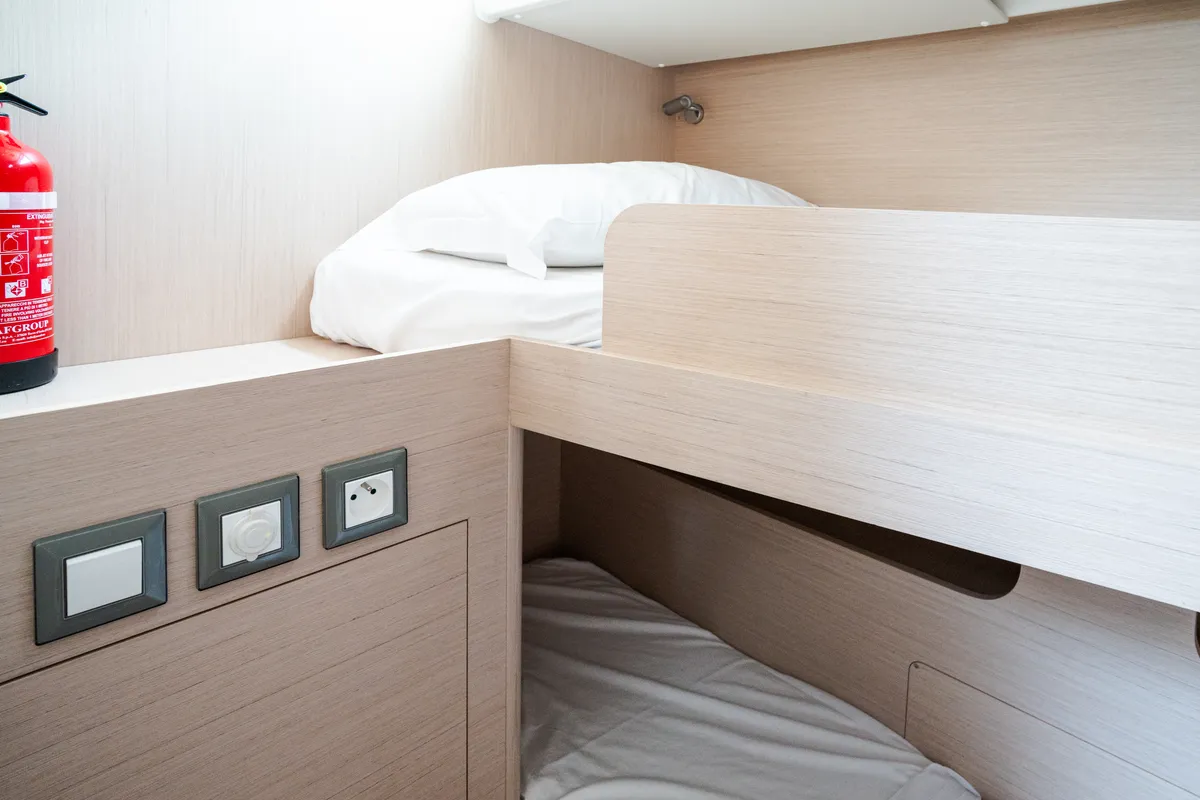 Cabin on Agape - Premium line, a Beneteau Oceanis 51.1 sailboat at Rosignano Solvay, Italy