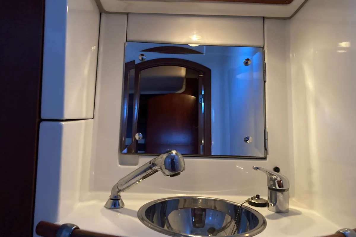 Cabin on INTERMEZZO, a Beneteau 50 sailboat at Sithonia Municipal Unit, Greece