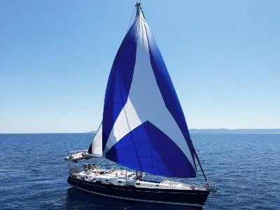 Galley of INTERMEZZO, a Beneteau 50 sailboat at Sithonia Municipal Unit, Greece