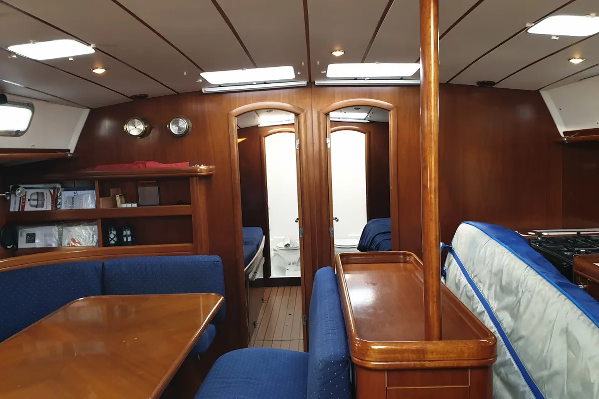 Exterior view of INTERMEZZO, a Beneteau 50 sailboat at Sithonia Municipal Unit, Greece