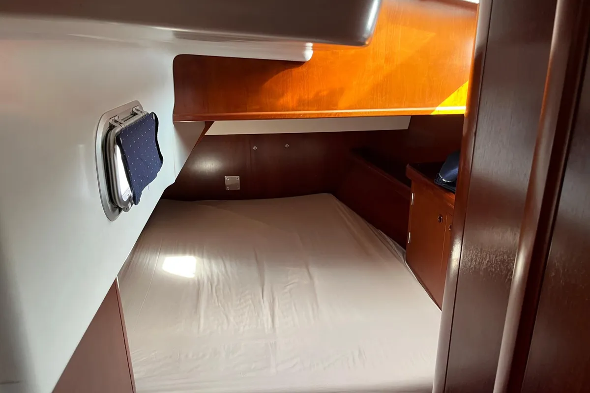 Deck of INTERMEZZO, a Beneteau 50 sailboat at Sithonia Municipal Unit, Greece